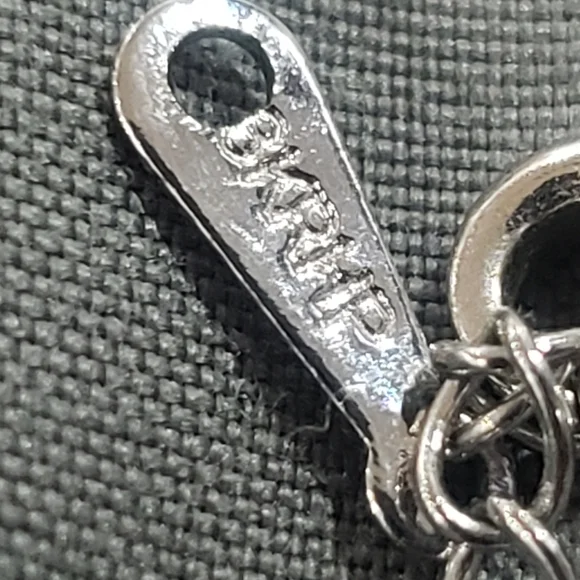 Angel Wings Love Silver White Zircon Sky Blue Crystal Pendant Necklace - Picture 9 of 13